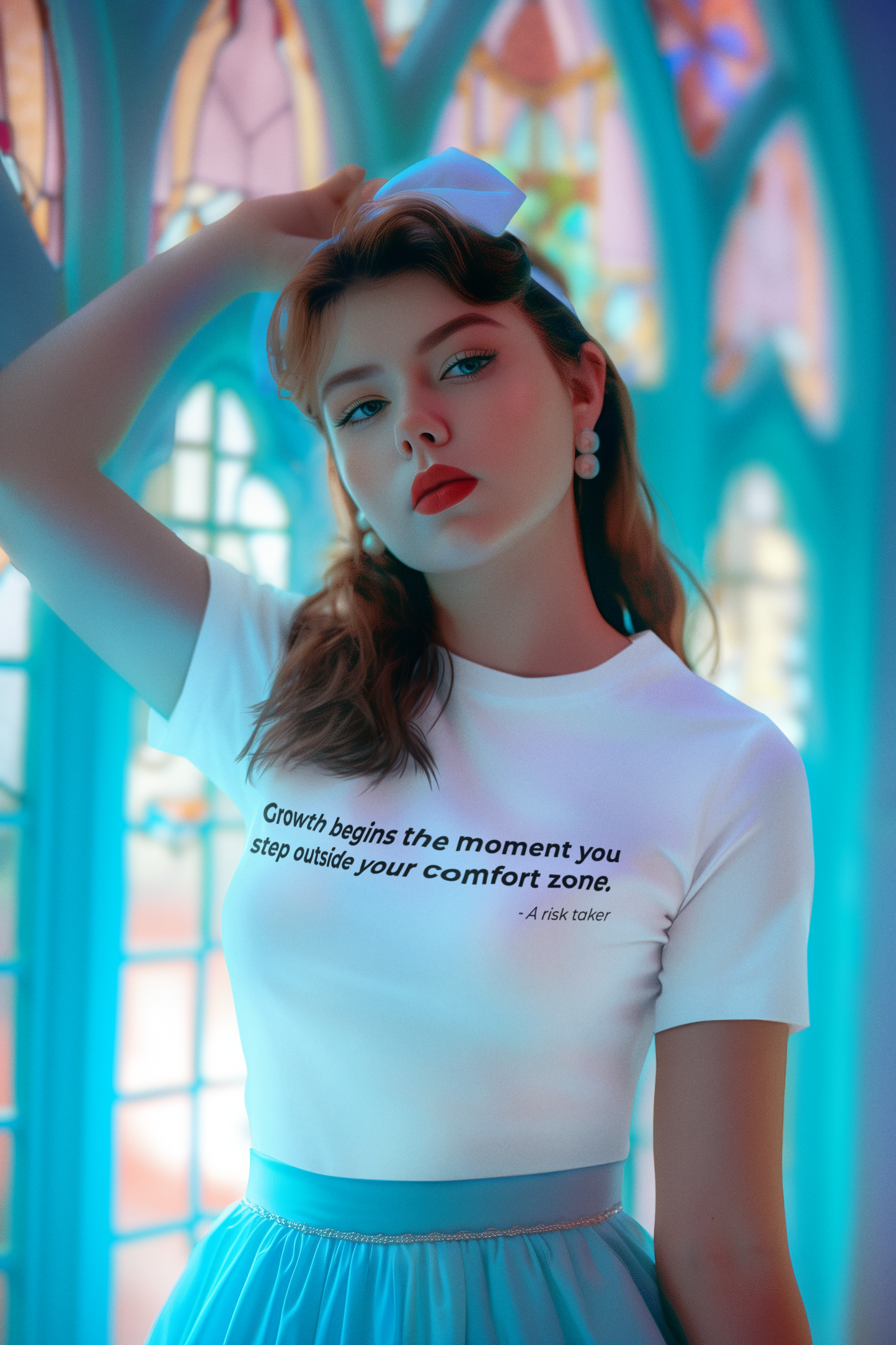 Growth begins the moment you step outside your comfort zone - Women's Tee