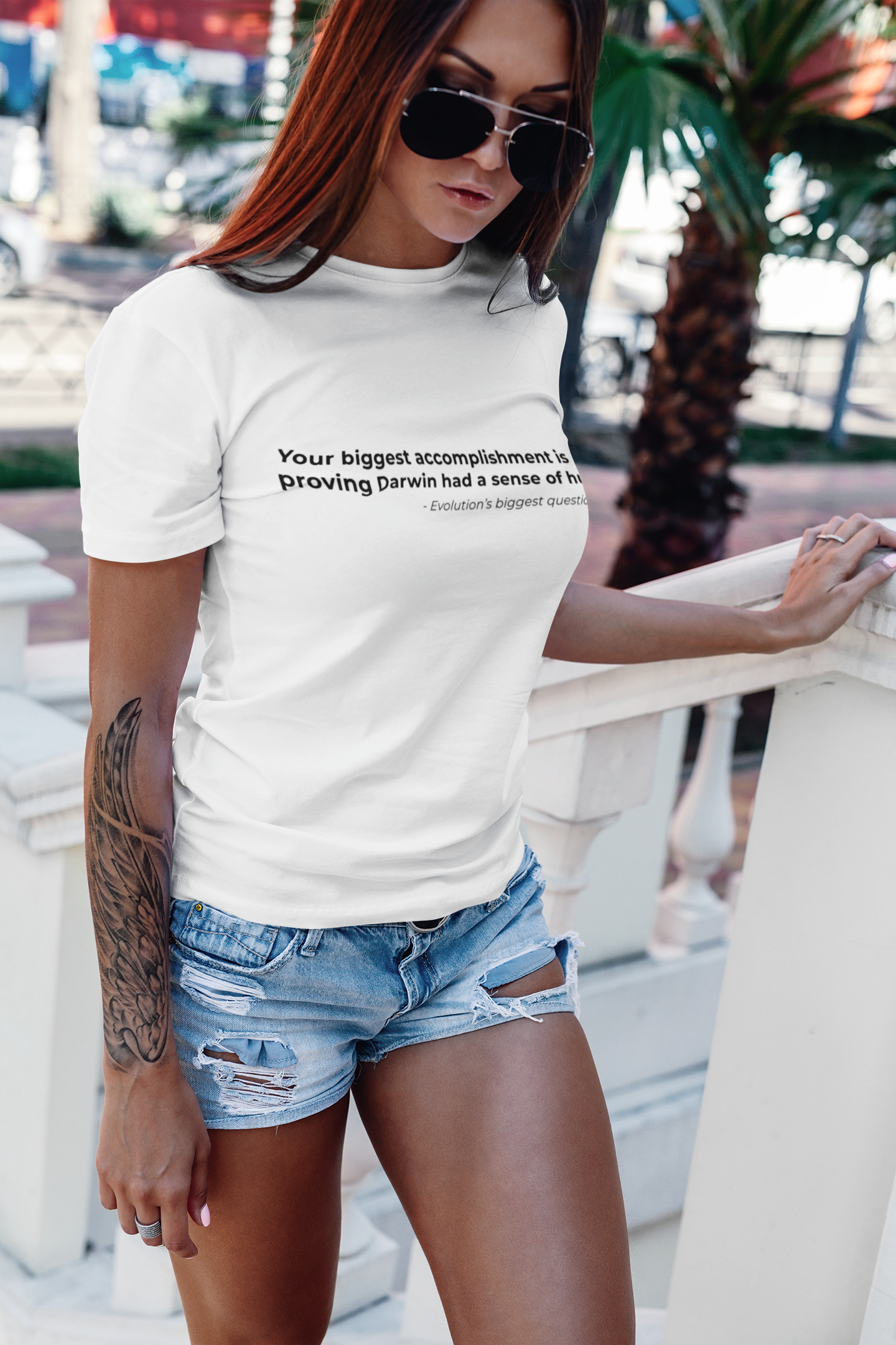 Your biggest accomplishment is proving Darwin had a sense of humor - Women's Tee